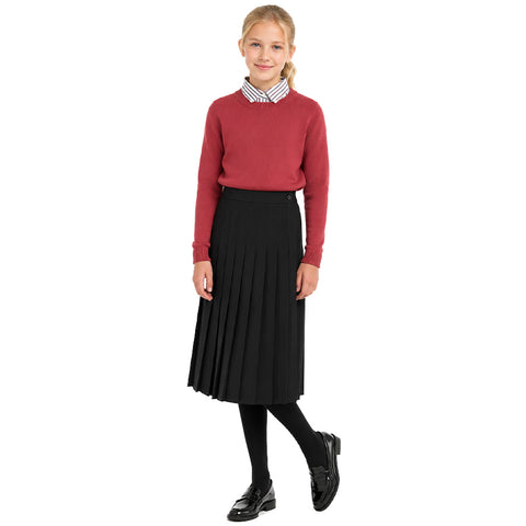 Juniors Uniform Skirt Black Rayon