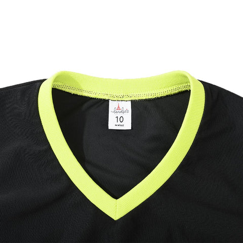 Boys Short Sleeve Yellow Varsity Swim Top