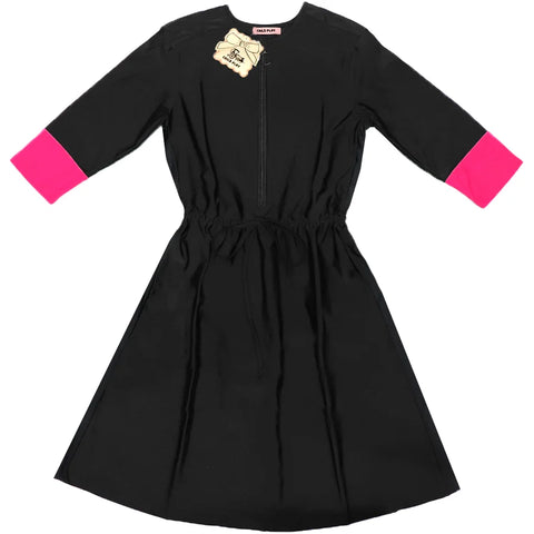 Ladies Black / Hot Pink Swim Dress
