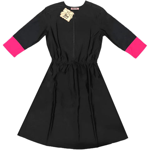 Ladies Black / Hot Pink Swim Dress