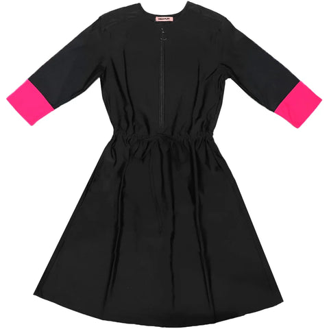 Ladies Black / Hot Pink Swim Dress