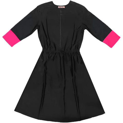 Ladies Black / Hot Pink Swim Dress