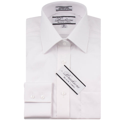 Mens Brachsoni Black Label Slim Shirt - Double Buttons