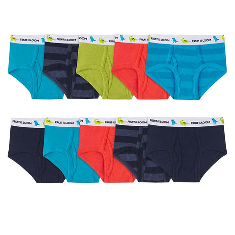 Boys Toddler Fruit of the Loom Printed Briefs - 10 pk.