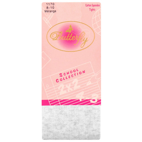 Girls Butterfly School Collection Flat Cotton Tights