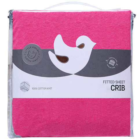 Porta Crib Sheet Heather Pink