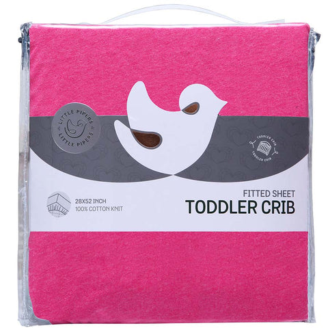 Regular Crib Sheet Heather Pink