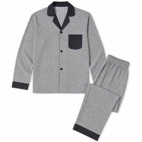 Boys Casual Trends Grey Printed Pajamas