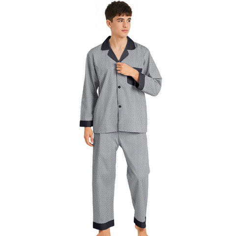 Boys Casual Trends Grey Printed Pajamas