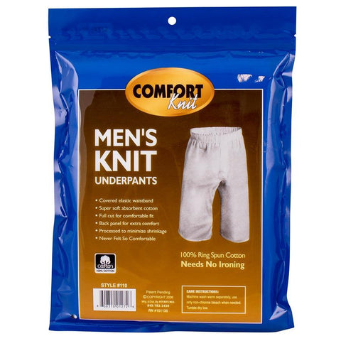 Mens Comfort Knit 100% Cotton Knit Shorts