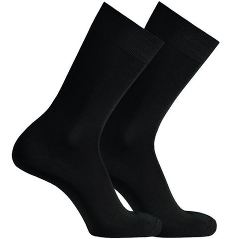 Mens Condor Modal Flat Black Socks