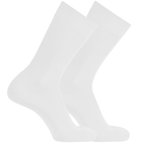 Mens Condor Modal Flat White Socks