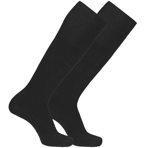 Mens Condor Modal Long Flat Black Socks