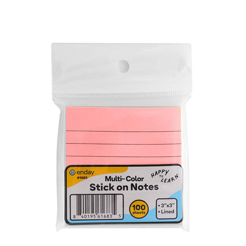 Post It Notes With Lines - 100 Pk.