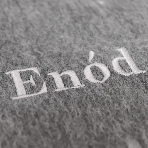 Mens Enod Grey Cashmere Scarf