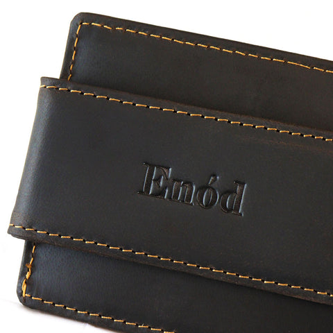 Mens Enod Leather Money Clip