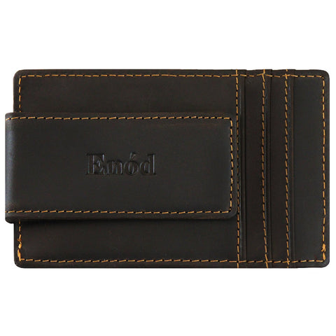 Mens Enod Leather Money Clip