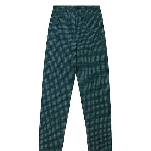 Boys Enzo Knit Pajamas Green Checked