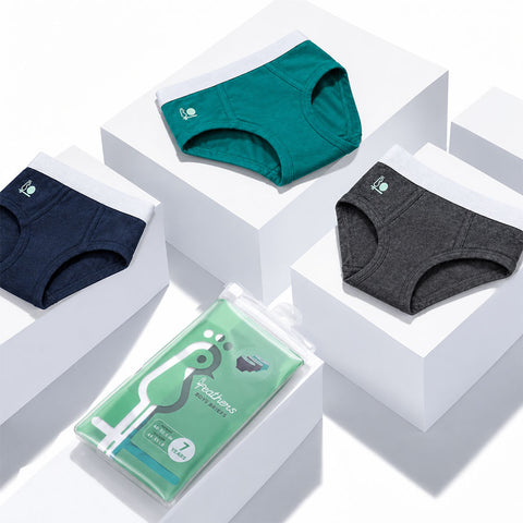 Boys Feathers Solid Colors Briefs - 3 Pk.