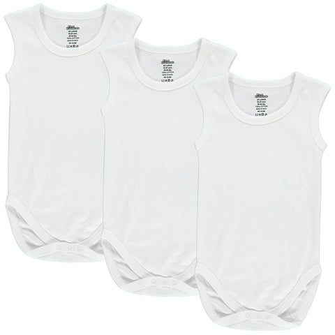 Babies First Essentials Sleeveless Undershirts - 3 Pk.