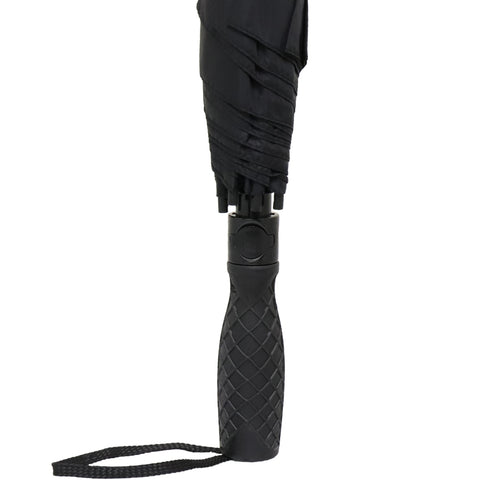 Mens Fit Rite Black Jumbo Folding Umbrella