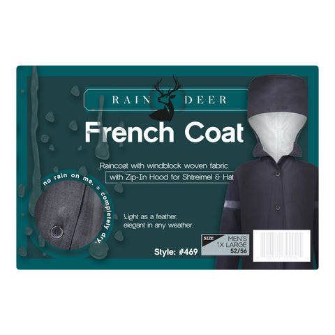 Men's Rain Deer Meil Hooded Rain Coat