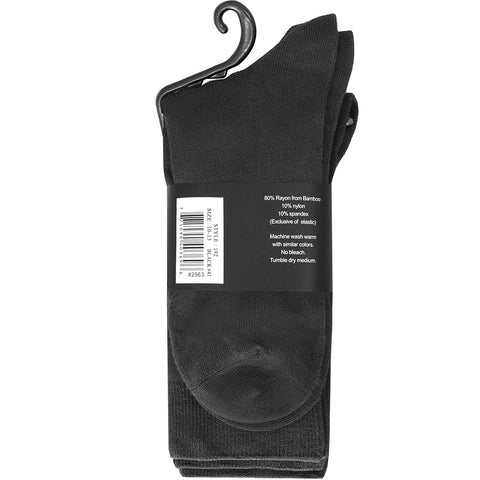 Mens Florence Bamboo Flat Socks - 3 Pk.