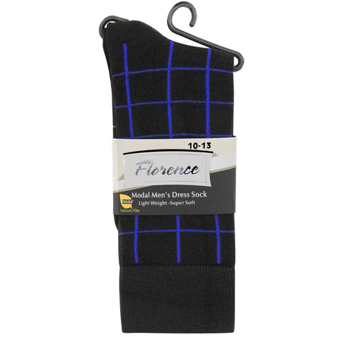 Mens Florence Modal Colored Socks Cobalt Squares Drive Goods.com Mens Florence Modal Colored Socks Cobalt Squares Drive Goods.com