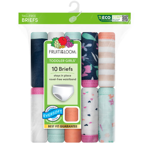 Girls Fruit of The Loom Panties - 10 Pk.