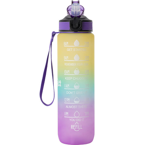 Pink & Yellow Sports Bottle - 24 oz.