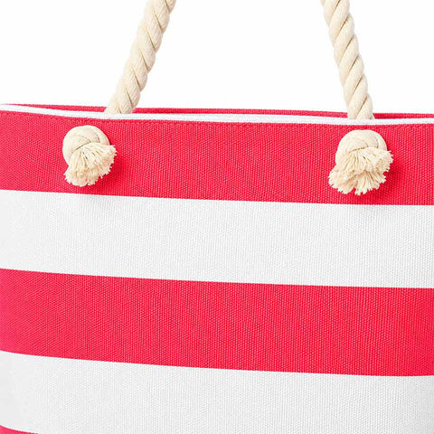 Swim Bag Hot Pink Striped