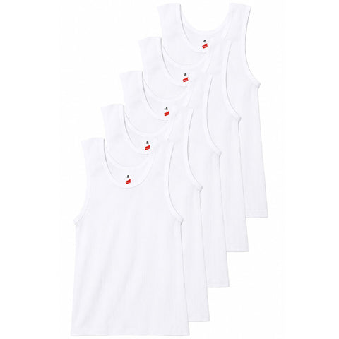 Boys Hanes Sleeveless Ribbed Undershirts - 5 Pk. (Discontinued)