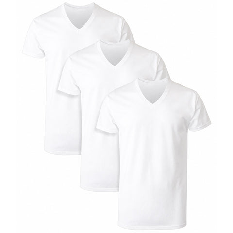 Mens Hanes V-Neck Undershirts - 3 Pk.