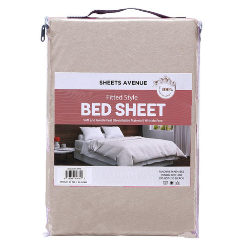 Sheets Avenue Heather Jersey Knit Fitted Sheets