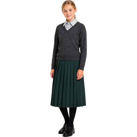 Juniors Uniform Skirt Green Rayon