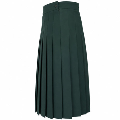 Juniors Uniform Skirt Green Rayon