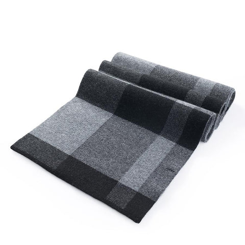 Mens Ilmio Knitted Cashmere Wool Blend Scarf #2