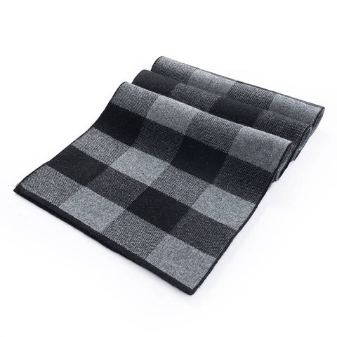 Mens Ilmio Knitted Cashmere Wool Blend Scarf #3