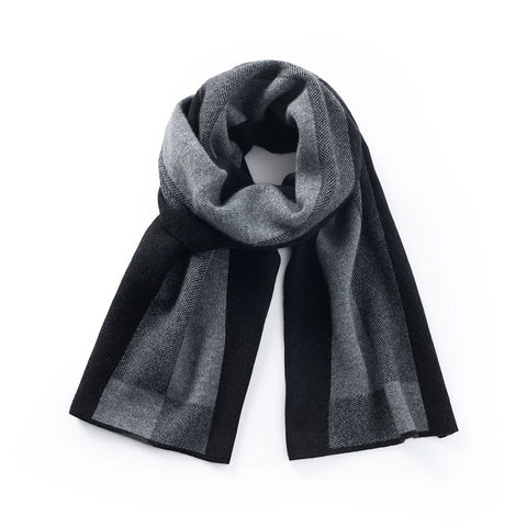 Mens Ilmio Knitted Cashmere Wool Blend Scarf #4