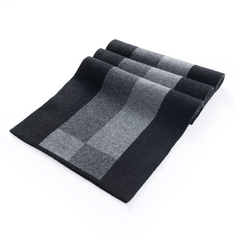 Mens Ilmio Knitted Cashmere Wool Blend Scarf #4