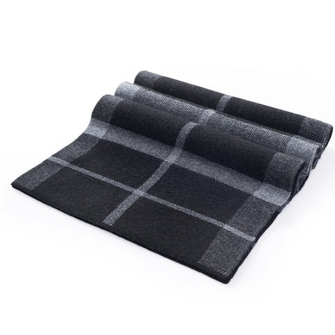 Mens Ilmio Knitted Cashmere Wool Blend Scarf #6