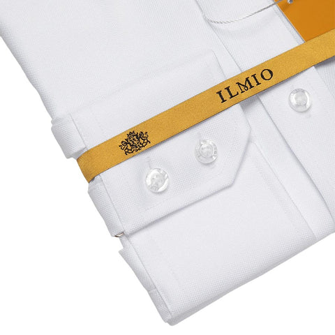 Mens Chassidish Ilmio Gold Label White on White Shirt #F1