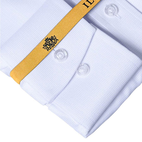 Mens Chassidish Ilmio Gold Label White on White Shirt #F9