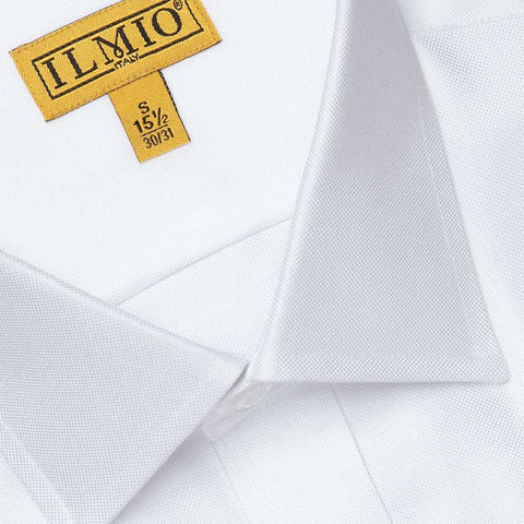 Mens Chassidish Ilmio Gold Label White on White Slim Shirt #F1