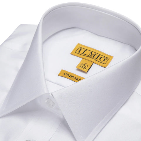 Boys Chassidish Ilmio Gold Label Slim Fine Twill Shirt - Double Button