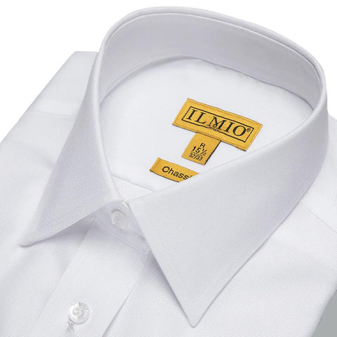 Mens Chassidish Ilmio Gold Label White on White Shirt #F6