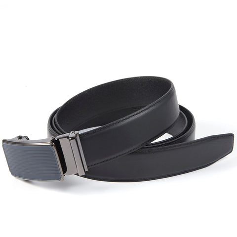 Mens Ilmio 56" Black Leather Track Belt #912151