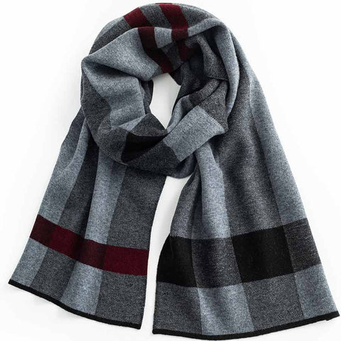 Mens Ilmio Wool Knit Scarf #02