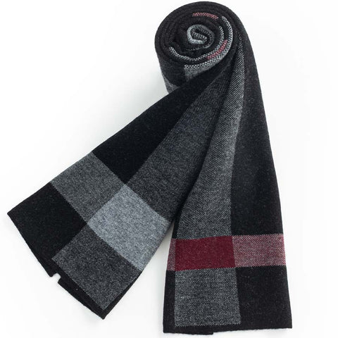 Mens Ilmio Wool Knit Scarf #03