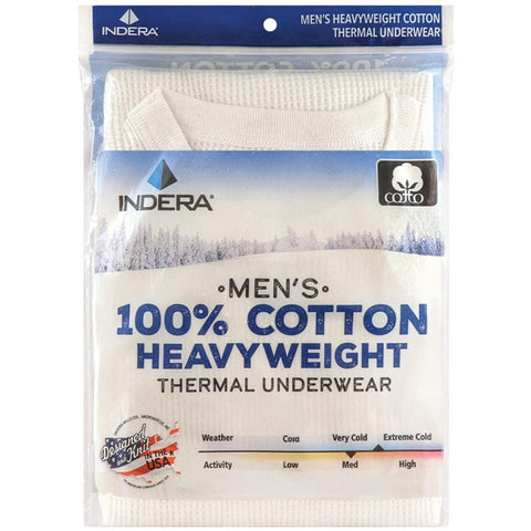 Mens Indera Thermal Long Sleeve Undershirt - 1 Pk.